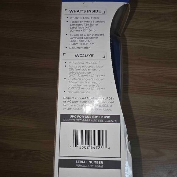 Like-New Brother P-Touch PT-D200G Label Maker with Original Box - Picture 11 of 11